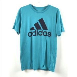 New Adidas Teal Blue Green Short Sleeve Tee